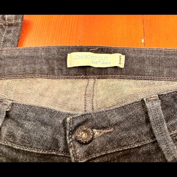Levi's Vintage 90s/00s low rise Levi’s 545 dark wash bootcut jeans Size 8R - Picture 5 of 6